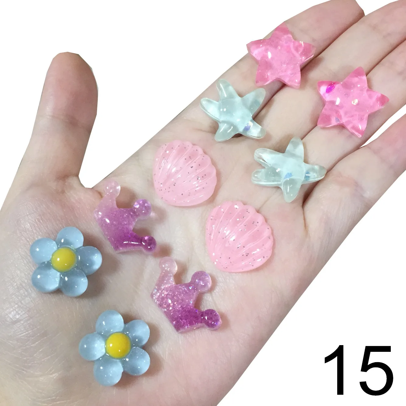 Children's Pink Butterfly Shell Clip-on Earrings, 5 Pairs