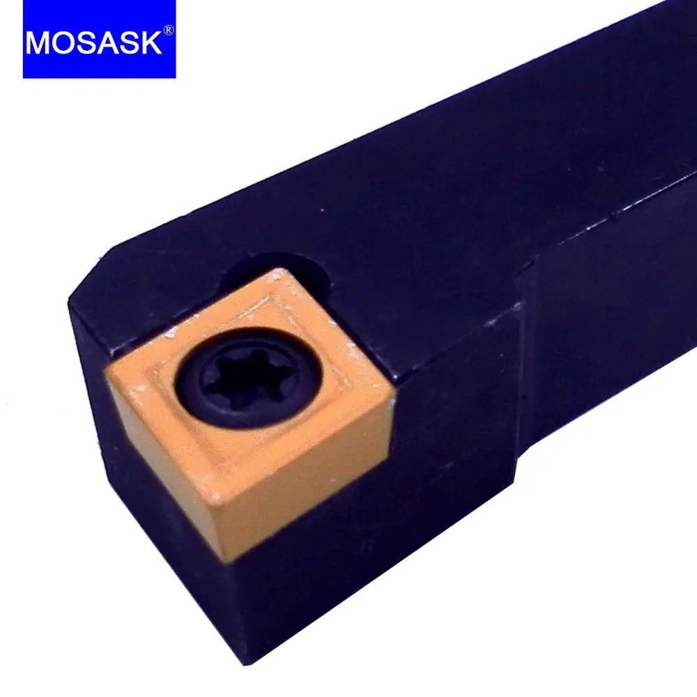 MOSASK-portaherramientas SCLCR, cortador de mecanizado, insertos de carburo de tungsteno, torno CNC, portaherramientas de torneado externo, 20 MM, 16 MM, 25 MM, 12 MM