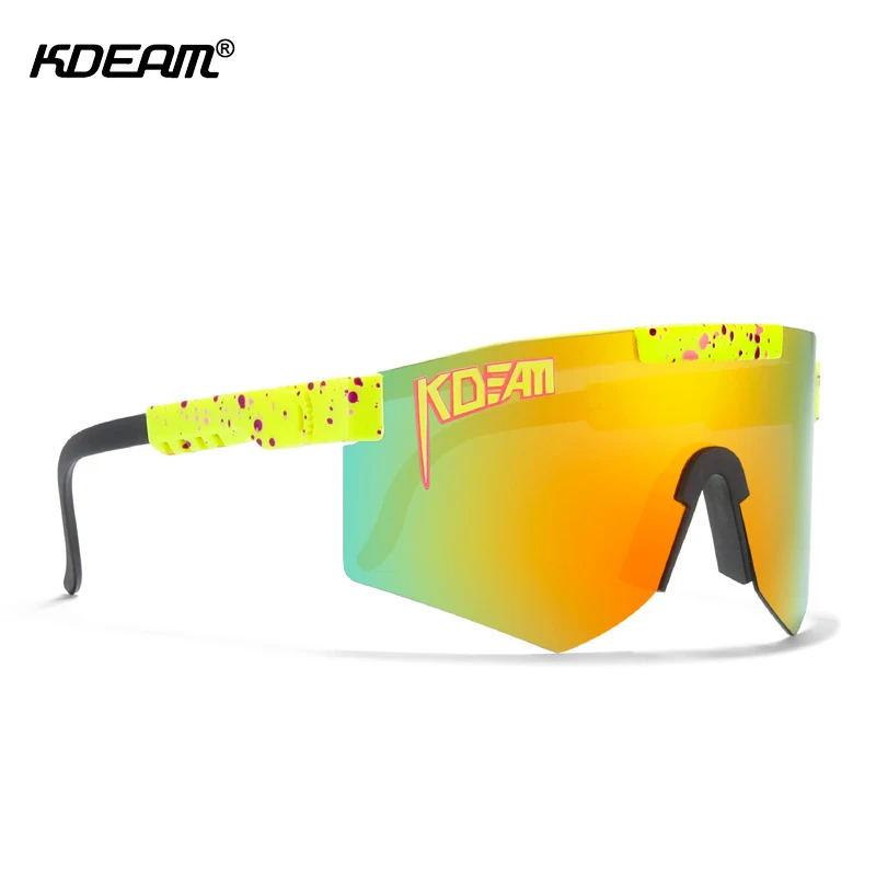 

Adjustable Temple Big Frame Oversized Sunglasses Men Cool Mirror Polarized Shades Women TR90 Unbreakable Goggle With Free Box