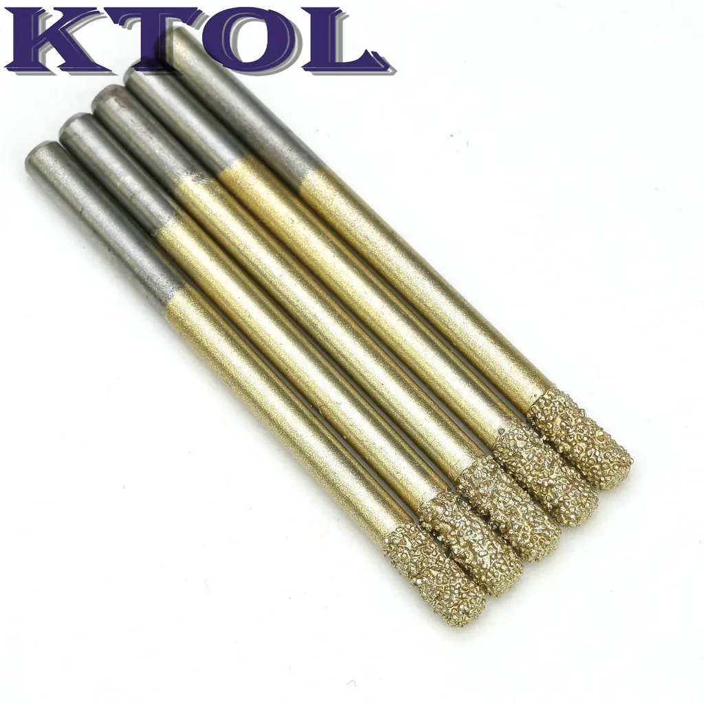 Imagem -02 - Parte Inferior Plana em Linha Reta Emery Diamante Cortadores de Pedra Ferramentas Fresadoras Cnc Roteador Bits para Mármore Escultura em Granito Rotulação Peças 4x12 mm