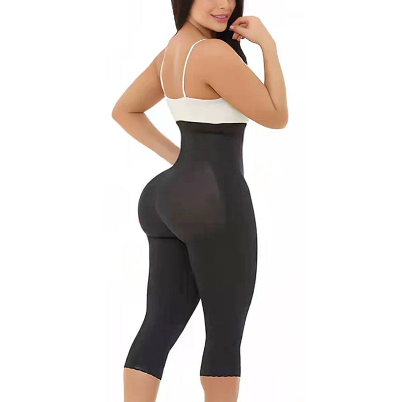Shaperwear Yoga Gym Sports High Compression Powernet Front Zipper Better Comfort Butt Lifter PantsCotton