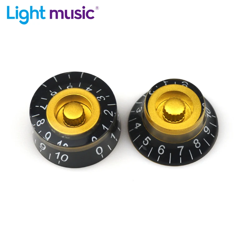 2/4pcs Guitar Volume Tone Knob LP Electric Guitar Top Hat Straight Guitar Speed Control Knob Plastic Guitar Bass Accessories