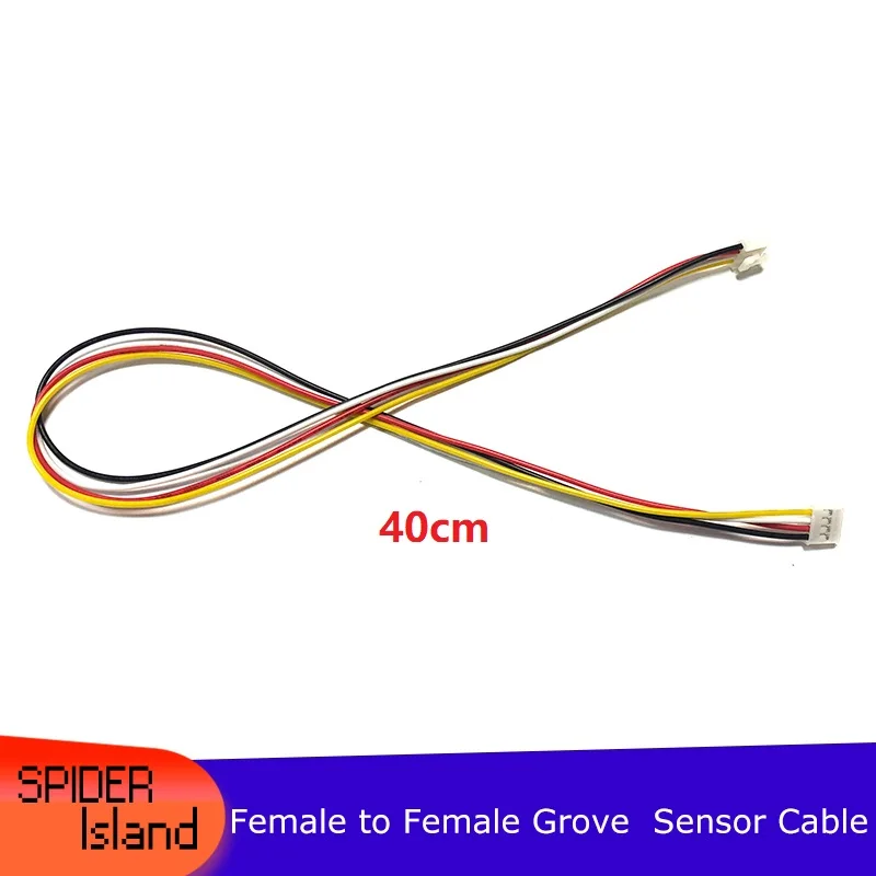 100pcs/lot Grove Cable 4pin 4P Female to Female 40CM cable Buckled Cable 40CM Crowtail Compatible Cable Sensor Cable