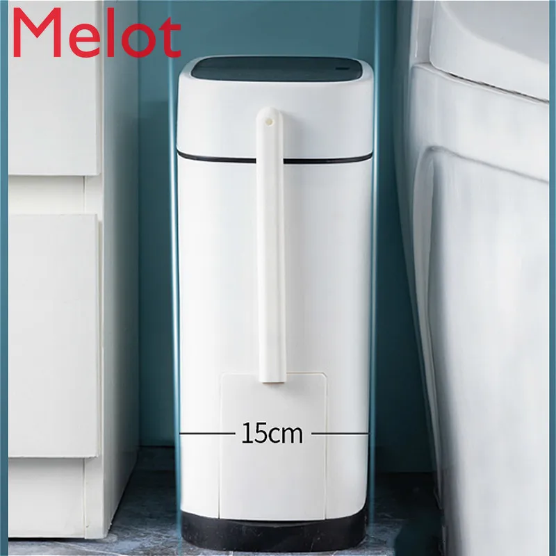 High-End Luxury Toilet Trash Can Household Waterproof Deodorant Toilet Brush with Lid Integrated Gap