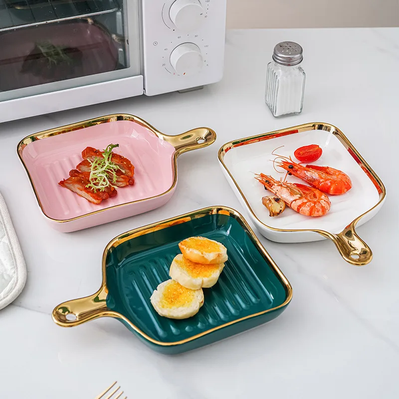 

Plate Creative online celebrity Plate Dishes Home Nordic Tableware ins Wind Phnom Penh Breakfast Dessert Plate Set Dishes