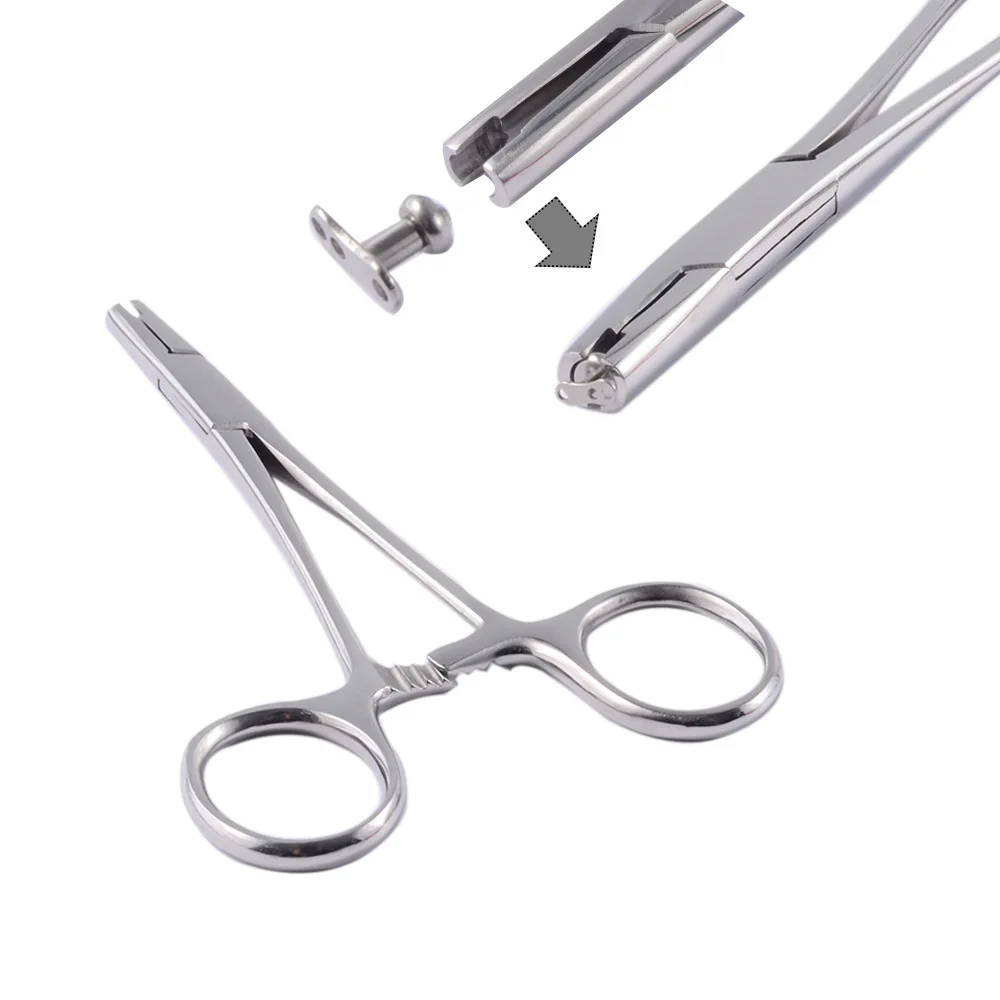 Disposable Biopsy Dermal Punch For Skin Dermal Anchor Holding Tube Tool Pliers Surgical Steel Professional Piercing Equipment