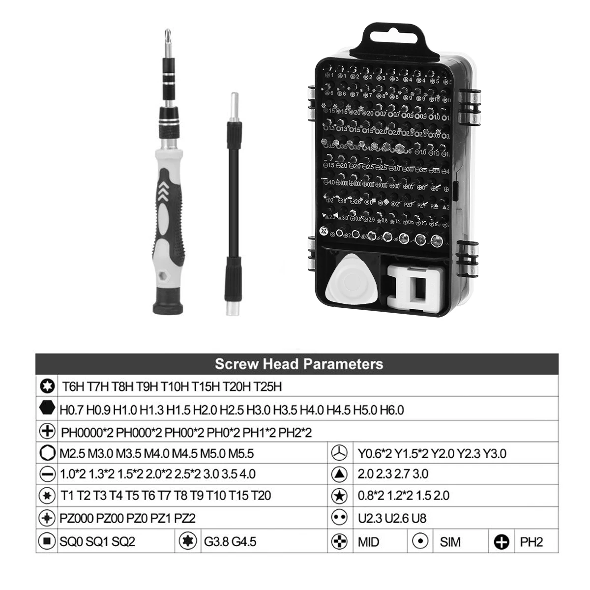 115 In 1 Screwdriver Set Torx Hex Precision Screwdriver Multifunctional Repair Hand Tools Computer Phone Repair Tools PROSTORMER