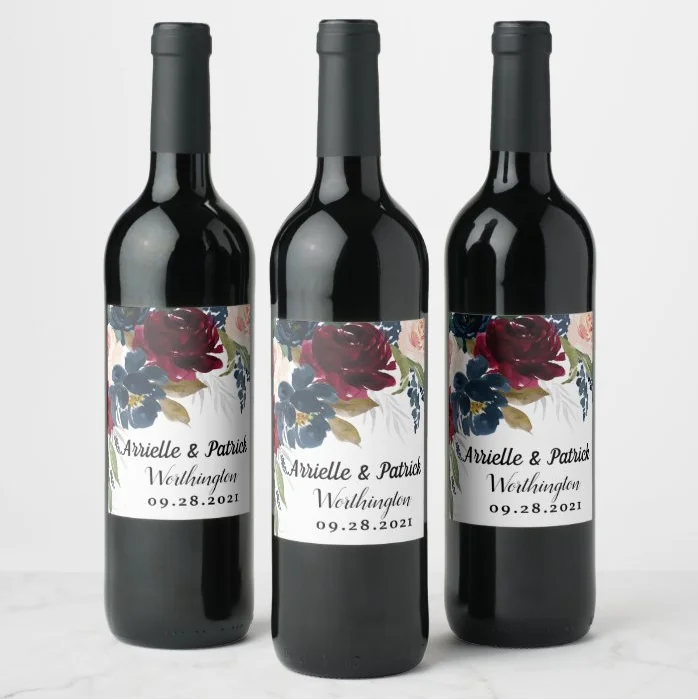 30 pieces, customized, personalized, birthday, anniversary, water bottle red wine wedding wine label, self-adhesive, not waterpr