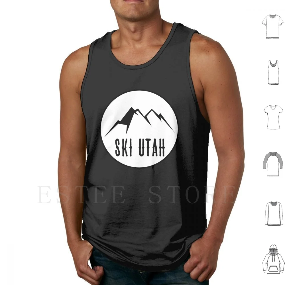 Ski Tank Tops Vest Sleeveless Ski Skiing Skiiers Skiers Snowboard Snowboarding Snowboarders Snowbird Park City Snow