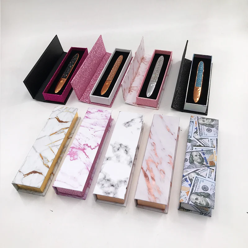 Newest Eyeliner Box for Rhinestone Magic Adhesive Eyeliner Glue Pen Custom Eyeliner Packaging Box nail box