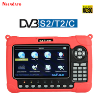 SATLINK WS6980 DVB-S2 DVB-T2/C COMBO Satellite Sat Finder Meter H.265 MPEG-4 7 Inch Satellite signal satfinder Spectrum Analyzer