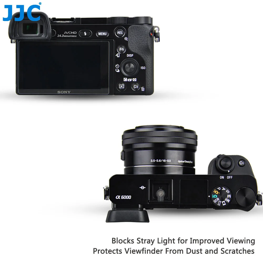 JJC Weiche Okular Eye Cup für SONY A6300 A6100 A6000 NEX-6 NEX-7 Ersetzt FDA-EP10 Augenmuschel dslr FDA-EV1S Elektronische Sucher