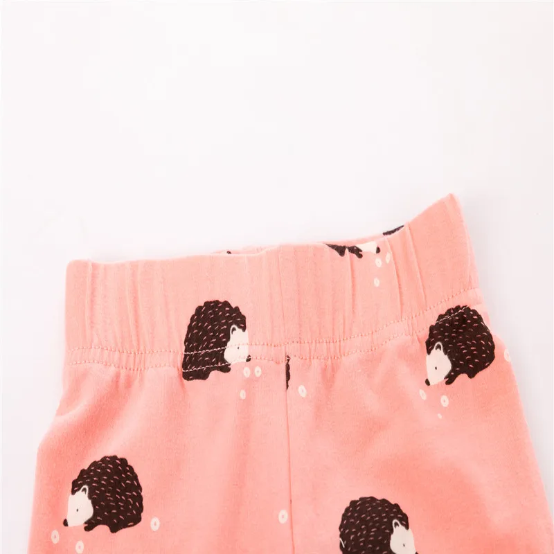 Jumping meters New Arrival Animals Print Girls Leggings Pants for Baby Autumn Clothes Hedgehog Kids Pencil Pants