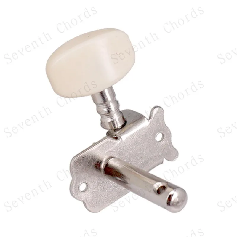 

3R3L/Set Acoustic Classical Guitar Tuning Pegs Keys Machine Heads Tuners White Knob Accessories Parts