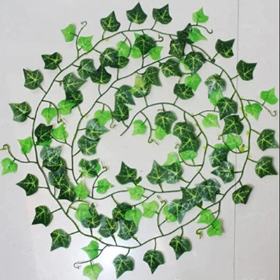 Hot Selling Fashion Cheap Wholesale Artificial Ivy Leaf Garland Plants Vine Fake Foliage Flowers Home Room Hotel Decoration