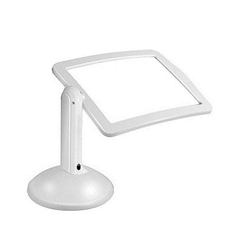 Lupa de mesa com lente Fresnel, Suporte giratório de 360 graus Lupa de leitura portátil, 3X