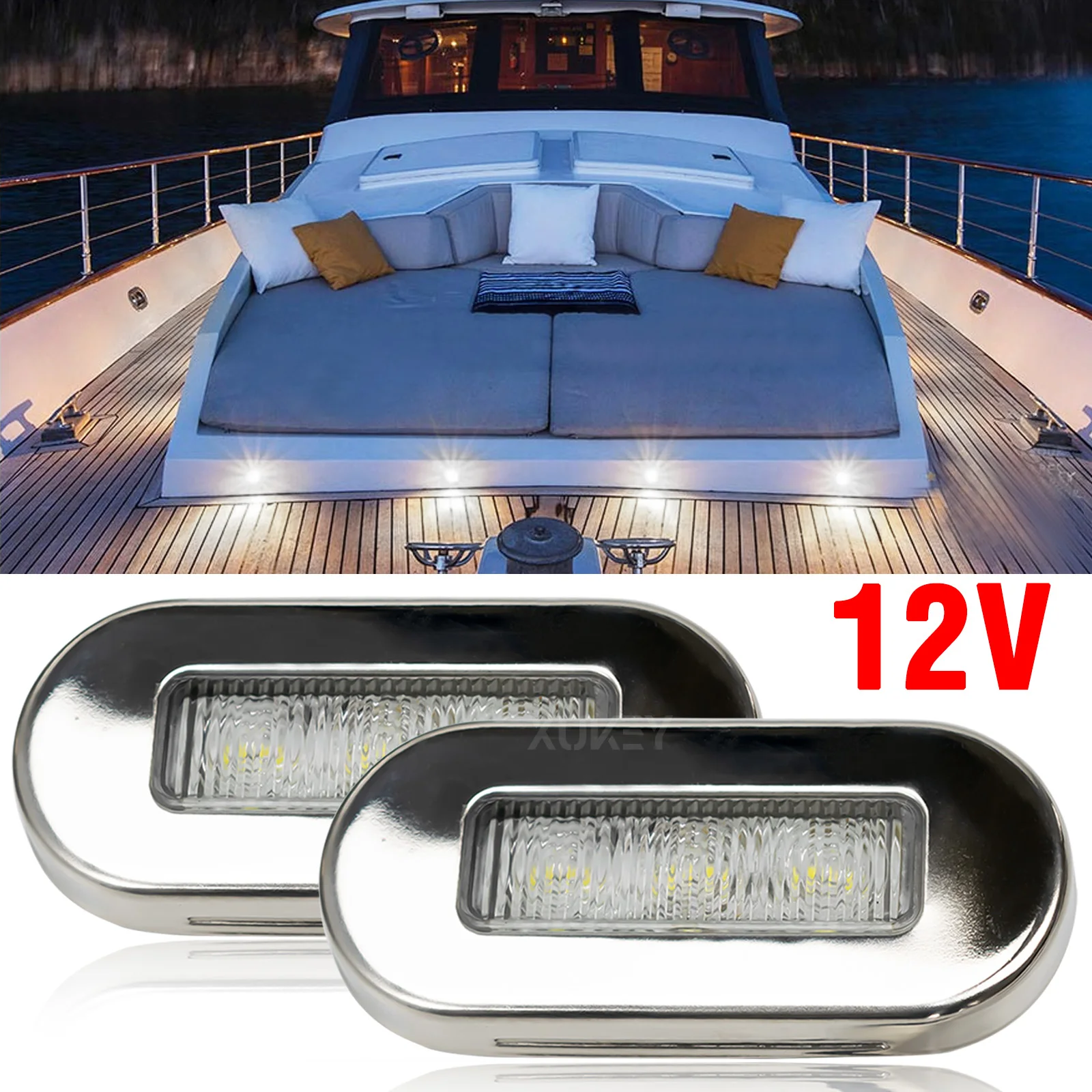 Boat 12V Marine Transom Stern Light Tail Lamp 3