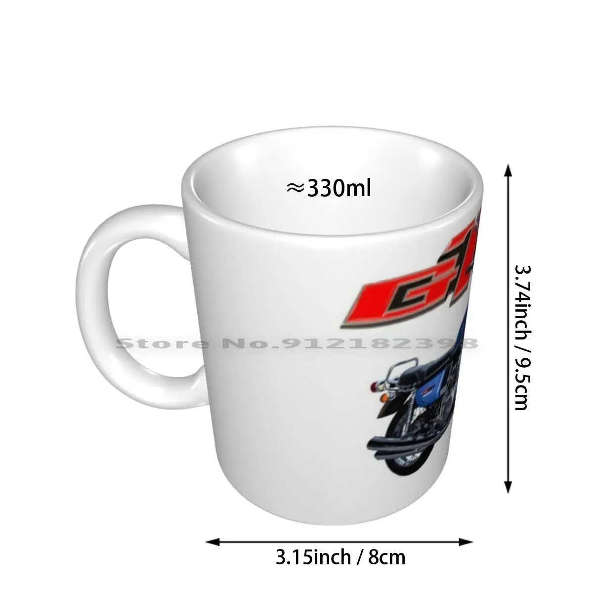 1976 Gt750 Ceramic Mugs Coffee Cups Milk Tea Mug Gt750 2stroke Classic Vintage Motorcycle Bike Creative Trending Vintage Gift