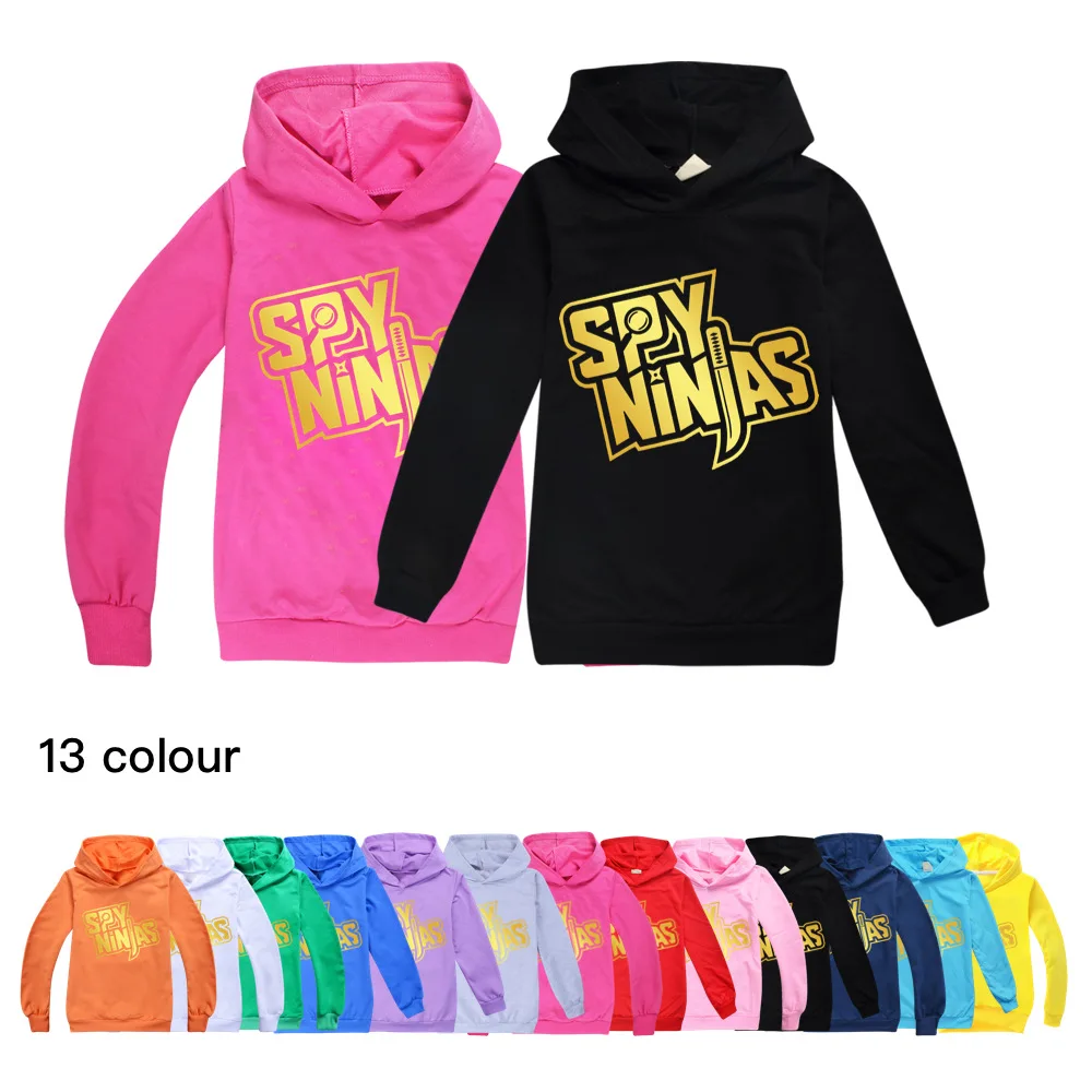 

2023 New SPY NINJA Boys Hoodies Tees Cotton Boys Clothes Shirts for Teenage Girls Anime Cosplay T-Shirt Little Kids Hooded Tops