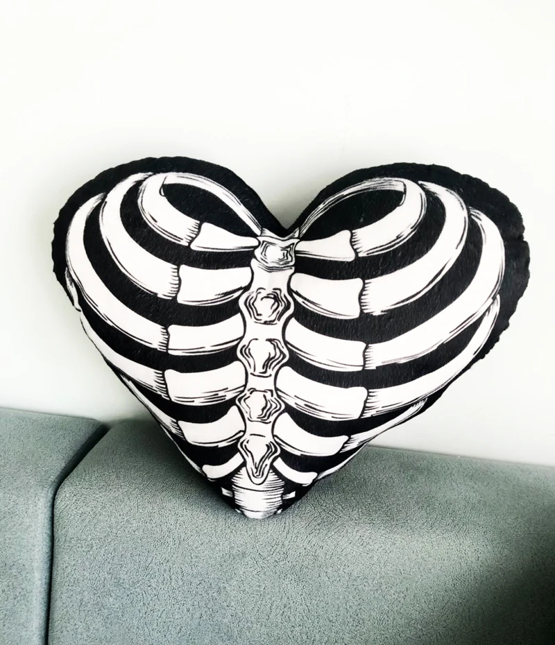 Love Heart Skull poszewki na poduszki Sofa poduszka do sypialni Home Decor Hotel