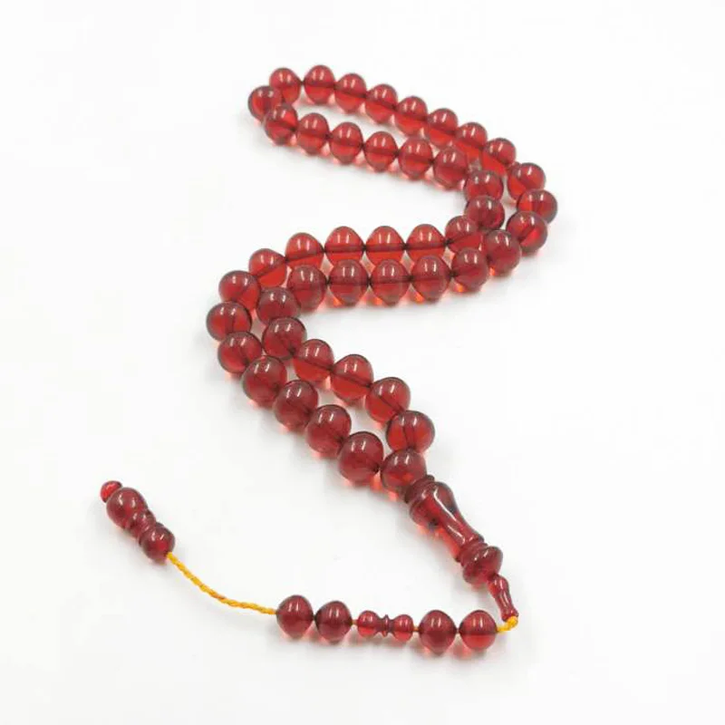 45beads Tasbih Red Resin Muslim Rosary special Tassel Eid Ramadan Gift arab islamic prayer beads saudi arabic bracelet  jewels