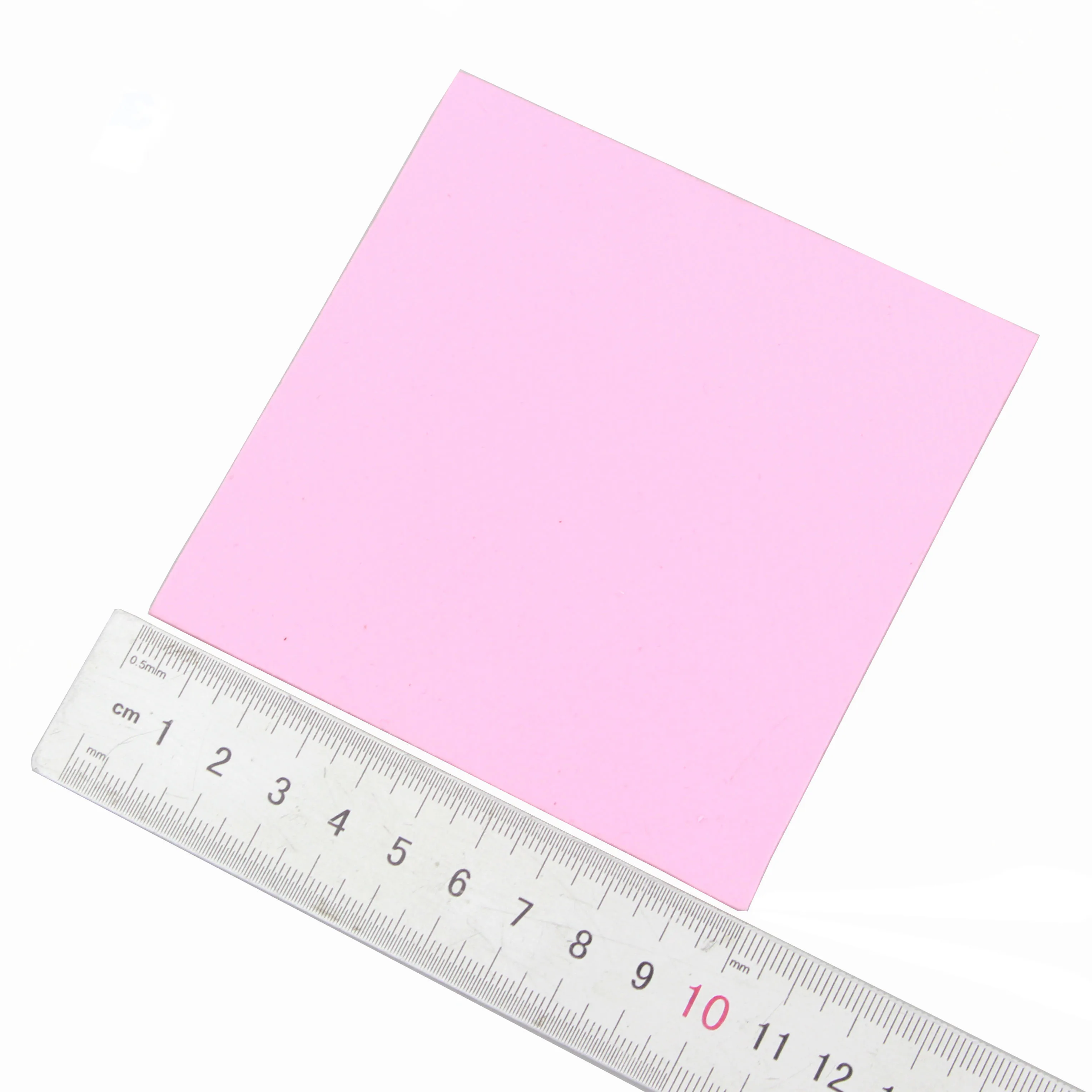 Gdstime-almohadilla de silicona conductora térmica, 1 pieza, 100mm x 100mm x 1mm, 0,1 cm de espesor, color rosa