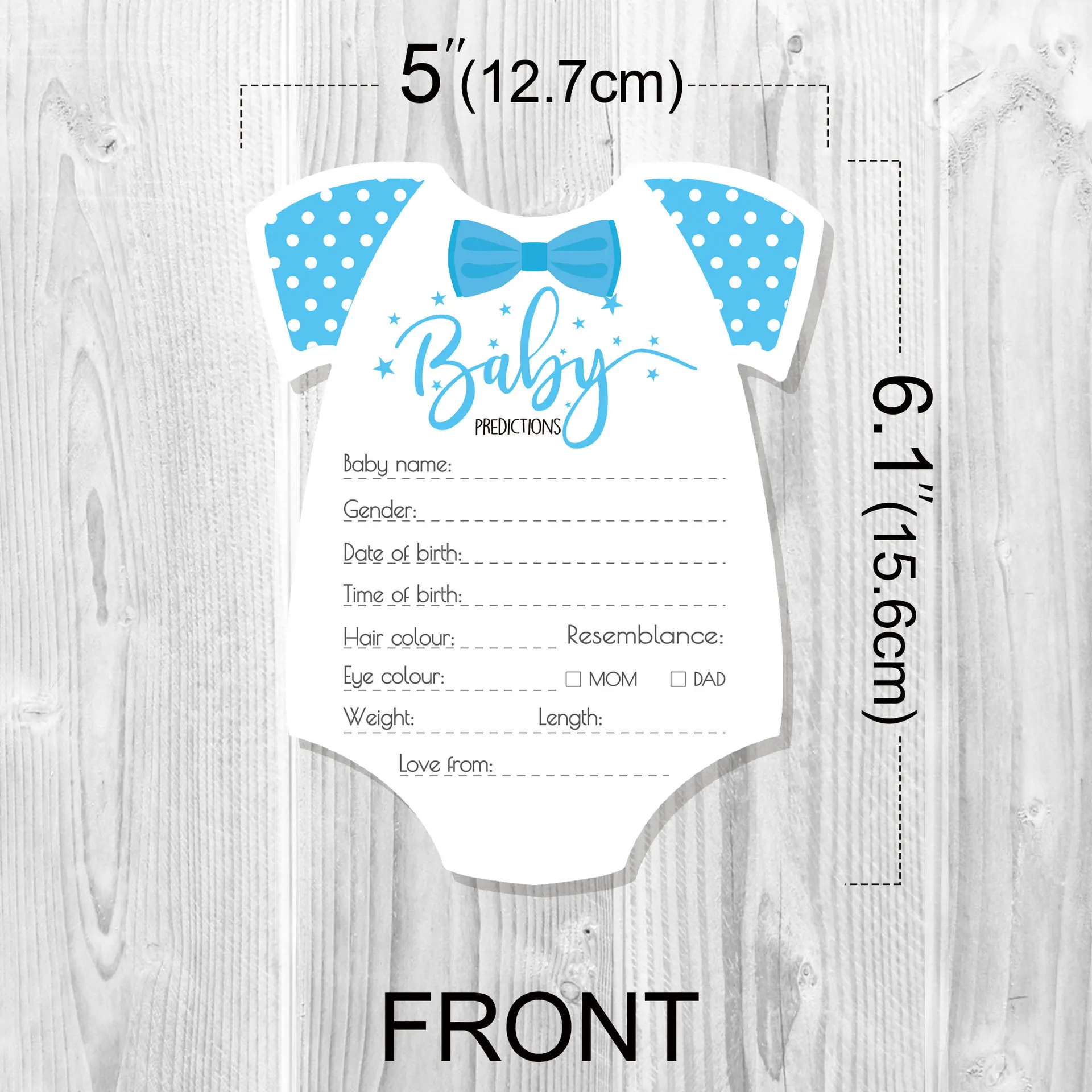 Gender Reveal Party Prediction Card Birthday Party Game Cards Baby Shower Party Decoration Supplies