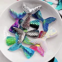 30pcs AB color Jewelry accessories Mermaid Fish scales tail resin festival decoration crafts accessories pink ab rhinestones