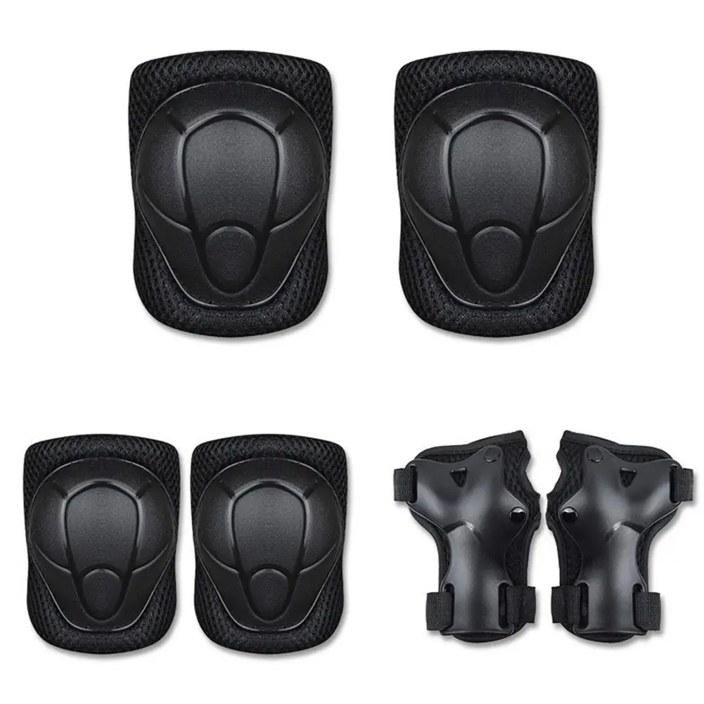 6 Pieces Knee Pads for Kids Knee and Elbow Pads Wrist Guards Full Protection Gear Set for Skating Skateboarding Cycling Roller