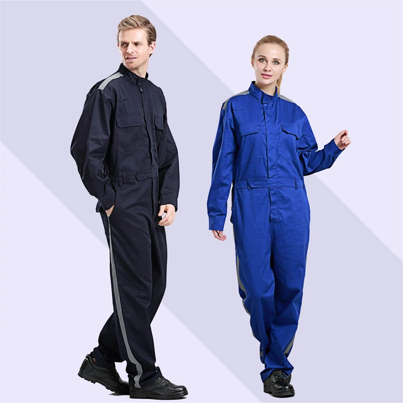 

Workshop Overalls Men Women Protective Coverall Repairman Reflective Jumpsuits Working Uniforms Big Size Welding Safety Coverall