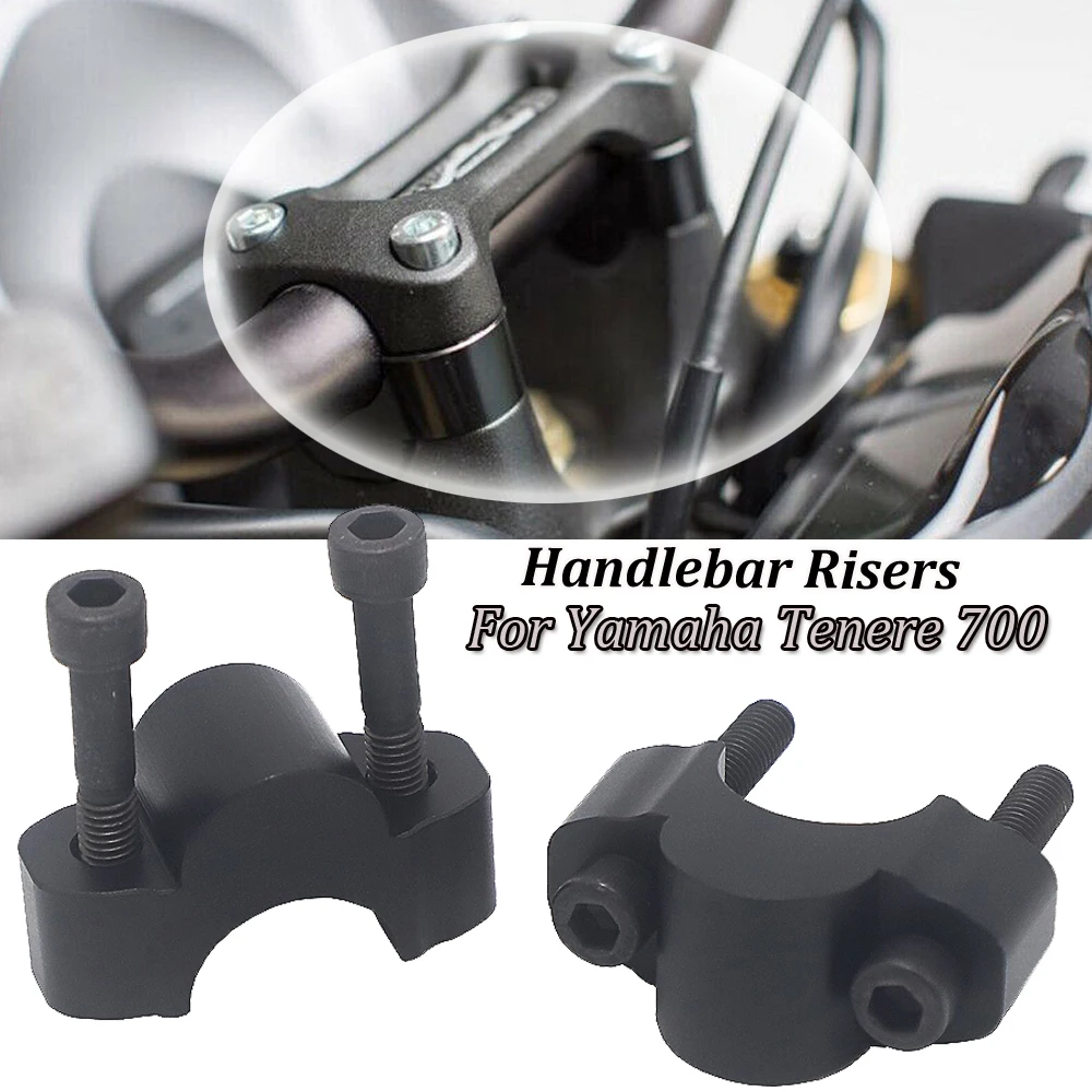 

Motorcycle Accessories For Yamaha Tenere 700 Tenere700 Handlebar Risers Mounting Clamp Mount Riser Clamps CNC Billet Aluminum