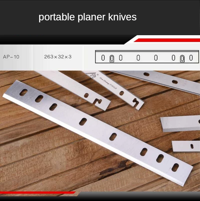 

2pcs 263x32x3mmWoodworking Straight Knife HSS Planer Blade for RYOBI AP-10N Electric Planer Blade