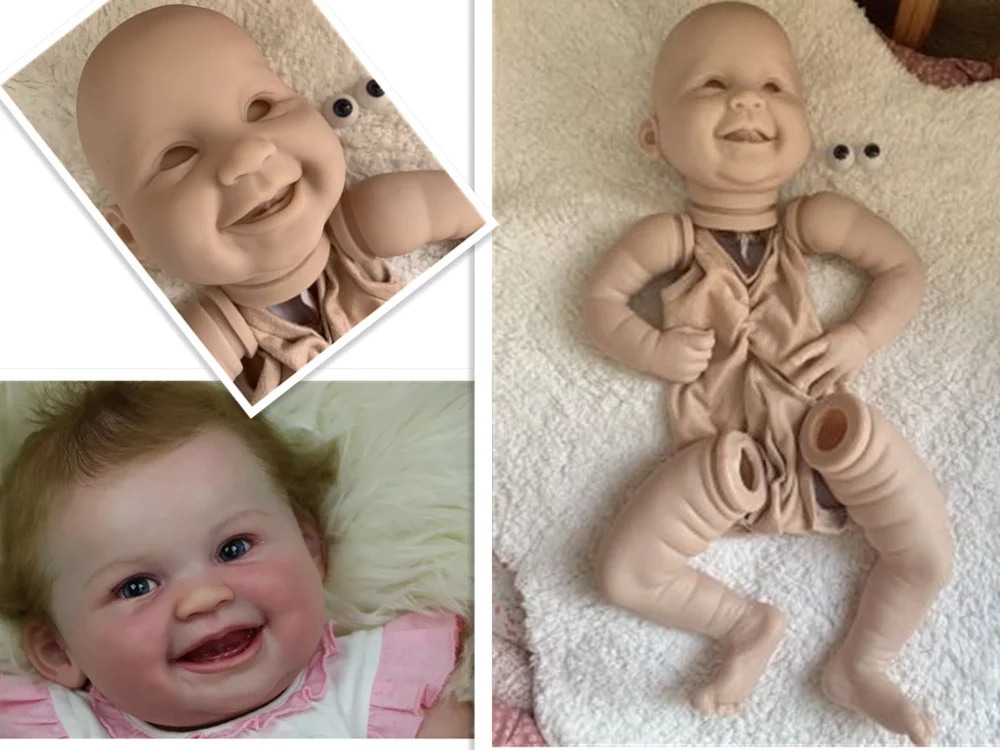 

Wholesale Silicone Baby Doll That Look Real Doll Kit Unpainted Dol Kit Blank Reborn Doll Kits With Body Eyes Artist Accessories