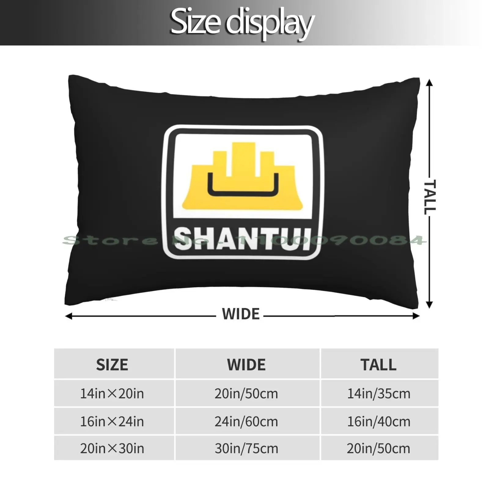 Shantui Best Logo Pillow Case 20x30 50*75 Sofa Bedroom Shantui Astecindustries Atlascopco Company Eaton Equipment Heavy Kaito