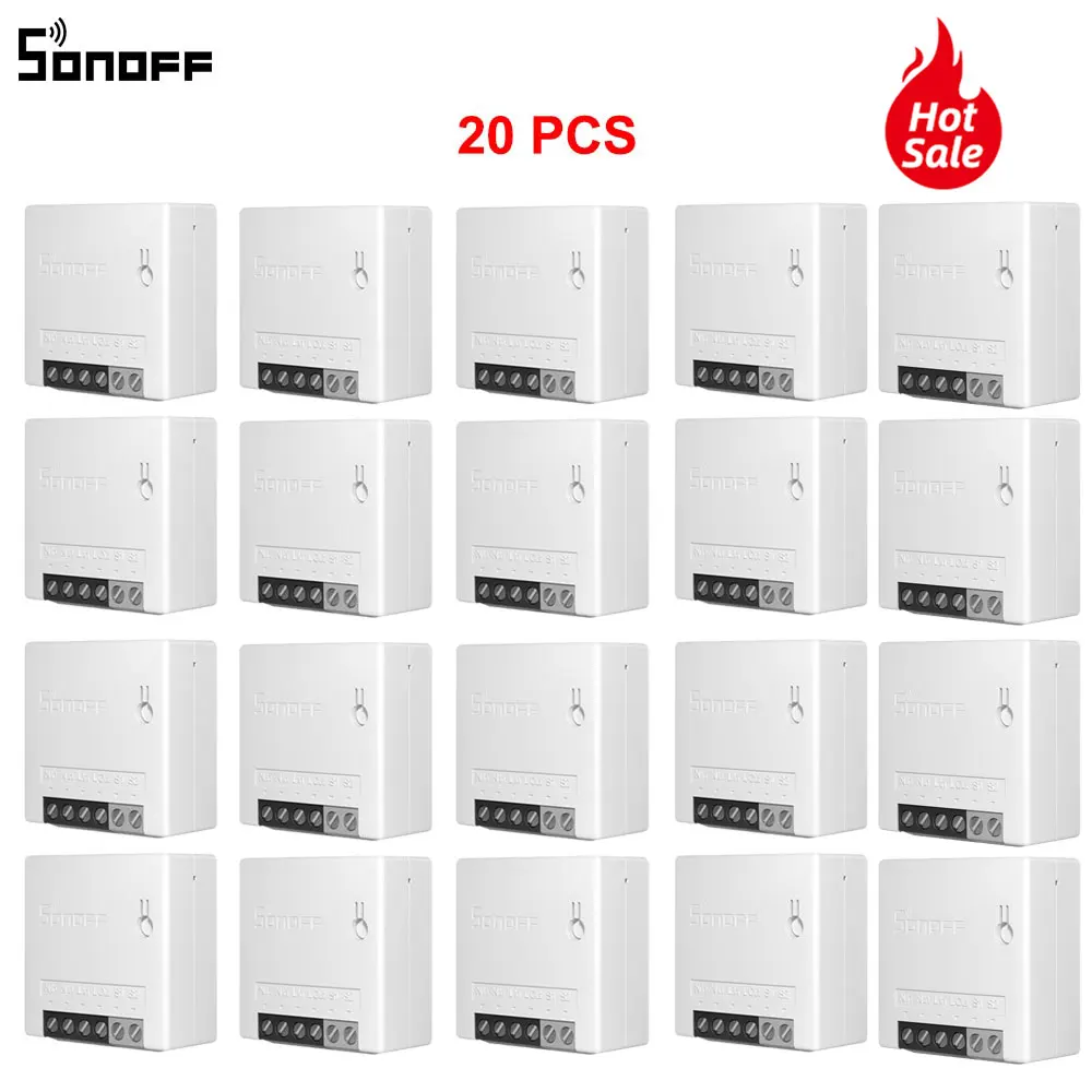 Wholesale Itead SONOFF MINI Wifi Smart Relay 2 Way Switch Wireless e-WeLink APP Remote Control Light Switch 220V On Off Switch