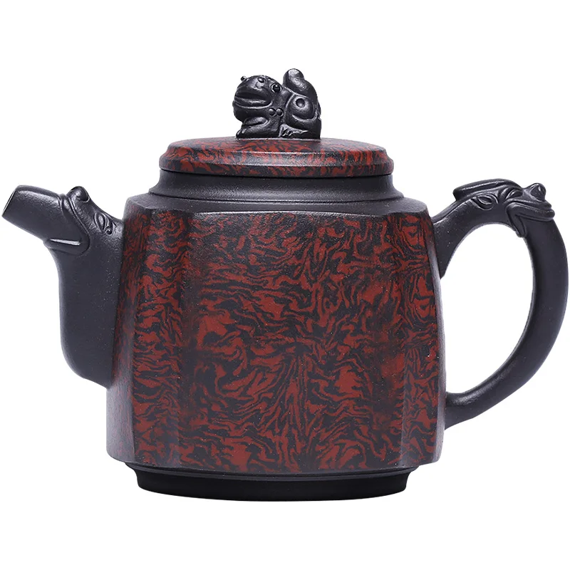 ★recommended all hand large capacity teapot old purple clay ground mud process four penghu-glance longteng everywhere