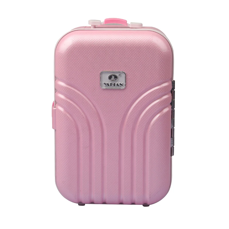 Doll Accessories Box Suitcase For American Doll  Pink Silver Dolls Travel Suitcase Fit For 18 Inch Dolls