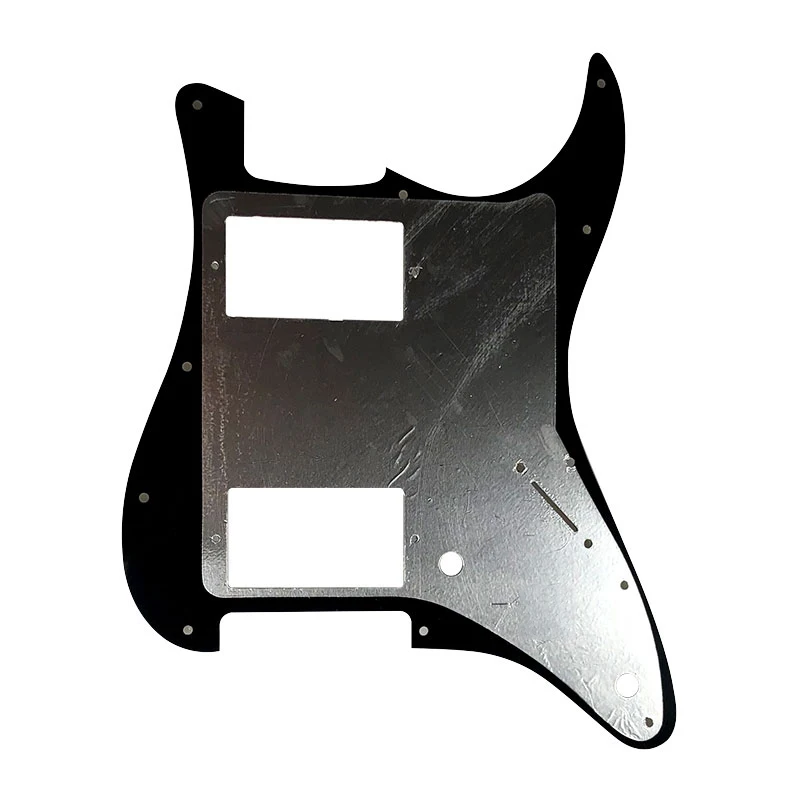 Guitar Pickguard - For FD Strat Left Handed 11 Screw Holes HH PAF Humbucker Scratch Plate 2 Control Holes Various Color Choice