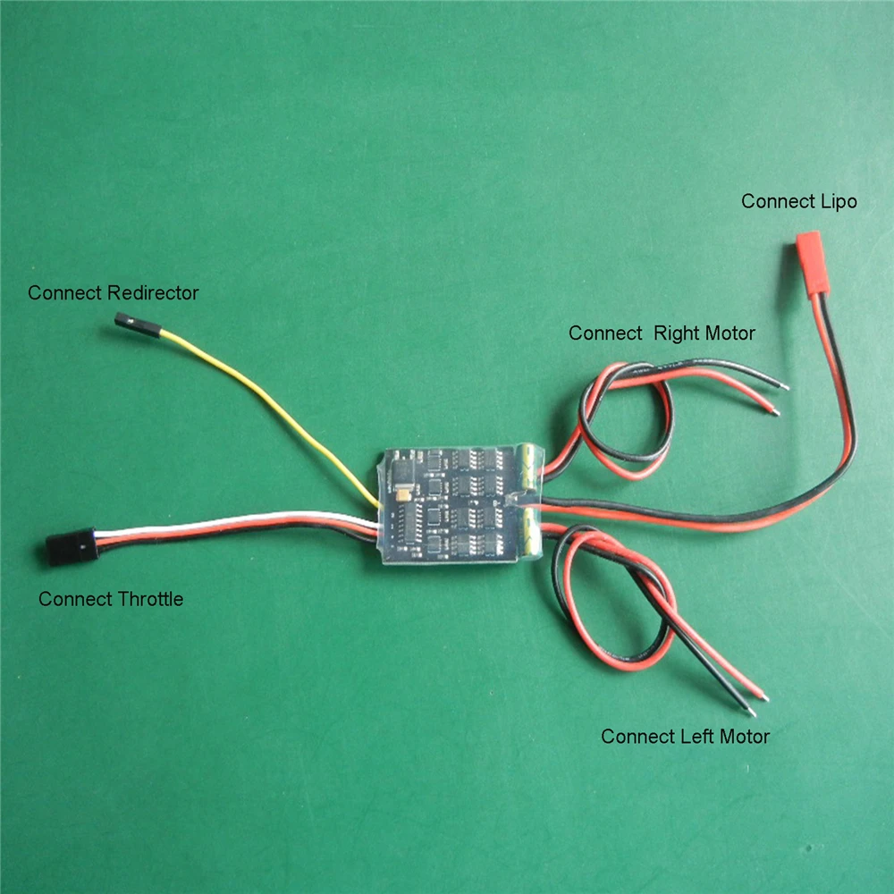 

Dual Way Bidirectional Brushed ESC 18A x 2 Mixed Control Electric Speed Controller for RC Car /Tank/Boat Upgrade Part