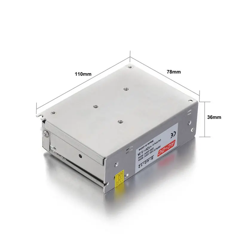 20pcs DC 12V 3.2A 38.4W SMPS Switching Power Supply Source Transformer For LED Strip Light Amplifier Controller CCTV LCD Monitor