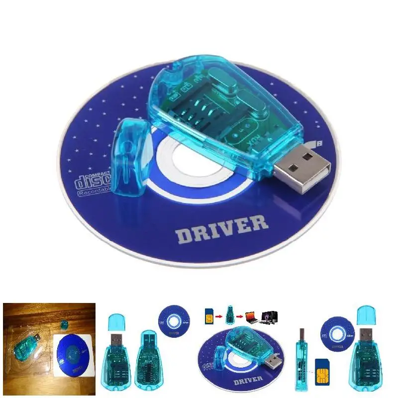 USB SIM 카드 리더, SIM 카드 라이터, 복사, 복제기, 백업 GSM CDMA WCDMA 휴대폰 액세서리