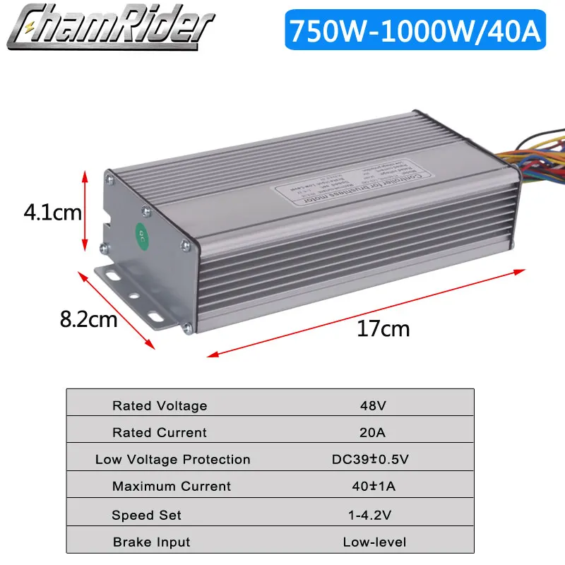 KT Controller for Electric Bike, Dual Mode, Sensorless Controller, 250W, 350W, 500W, 750W, 1000W, 1500W, 36V, 48V