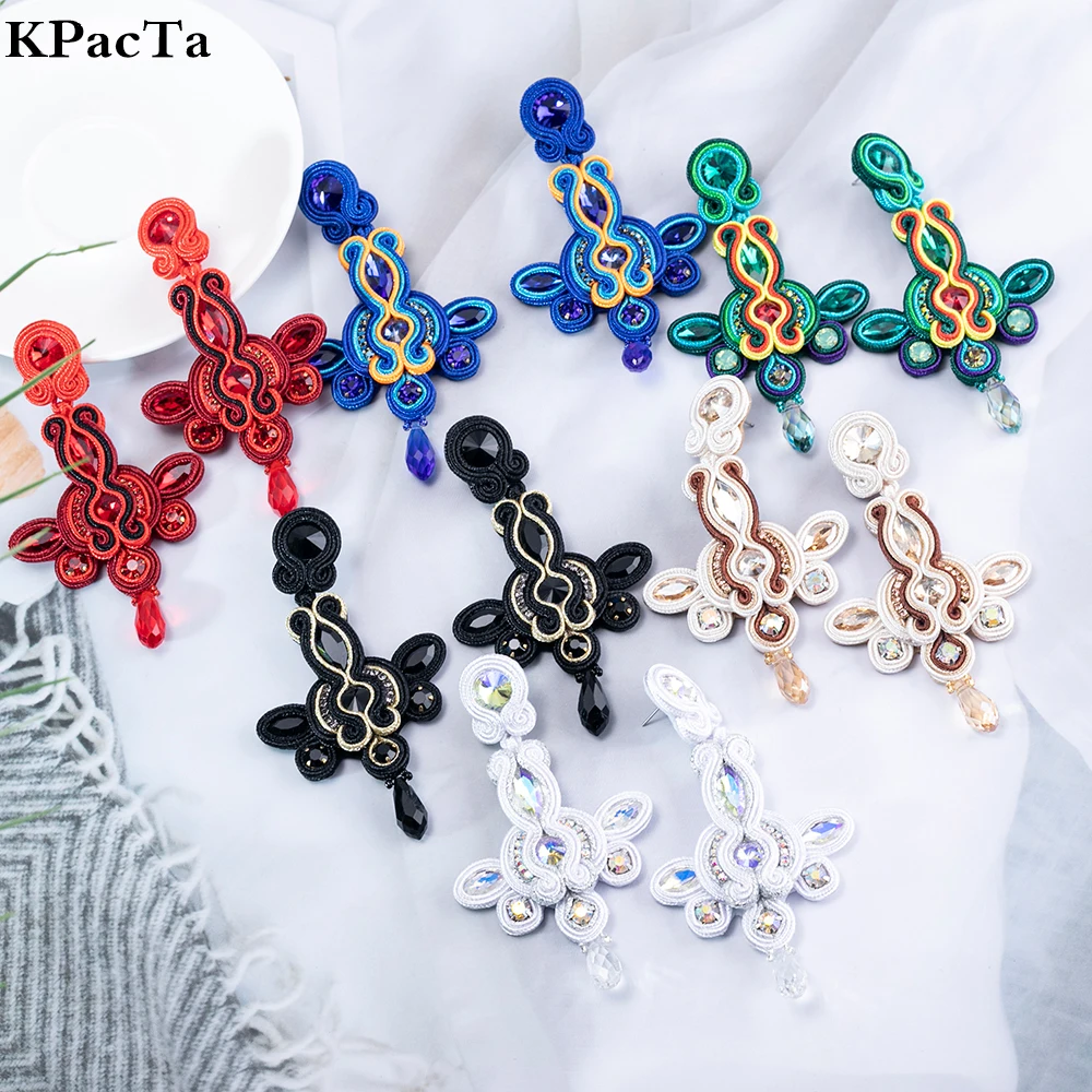 

KPacTa Ethnic Luxury Handmade Sales Earrings for Women 2023 trend Dangle Charms Bohemian Fashion Jewelry Wedding Accessories