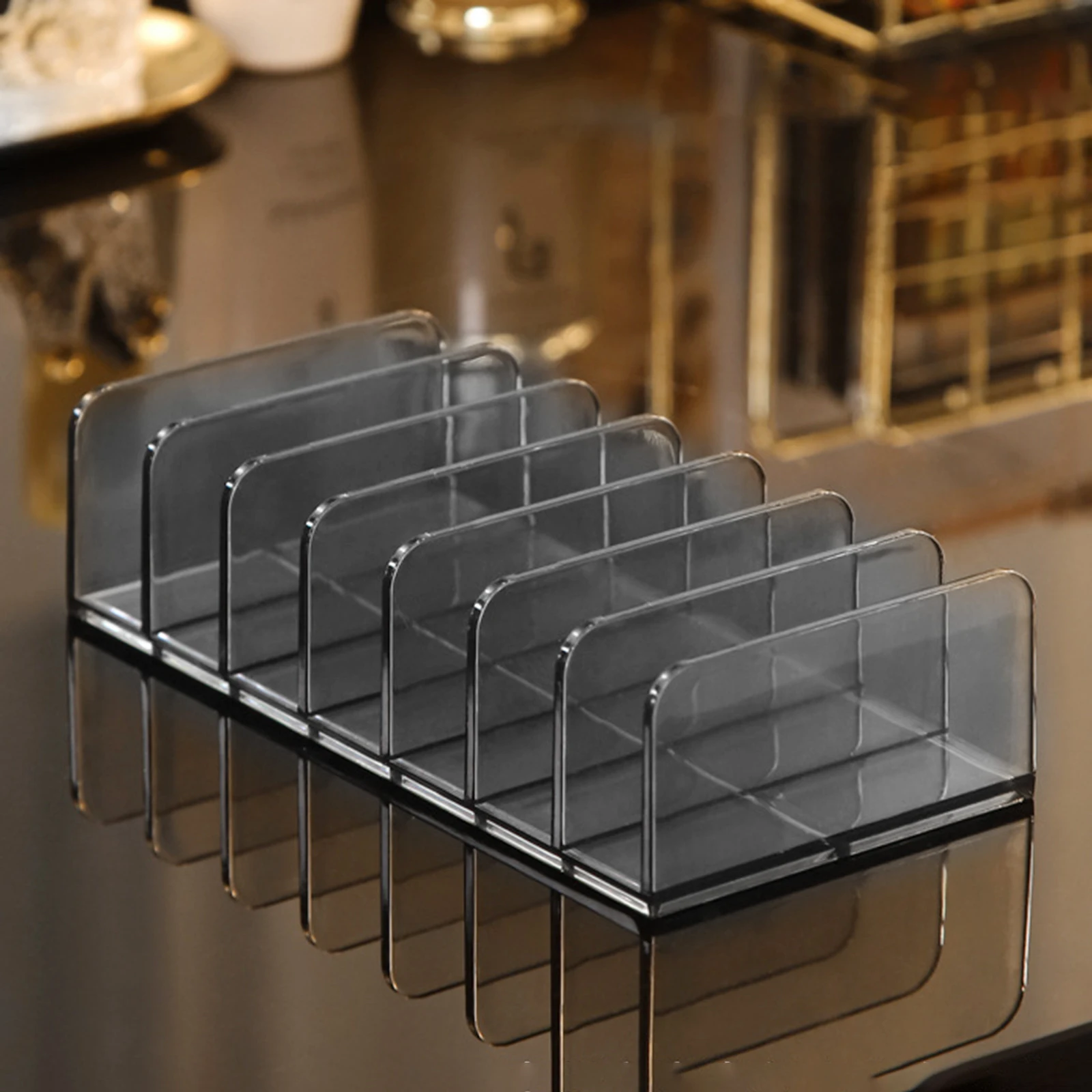 1Pc Eyeshadow Palette Organizer Clear Acrylic Makeup Storage Box Cosmetics Rack Drawer Compartment Holder Makeup Organizer