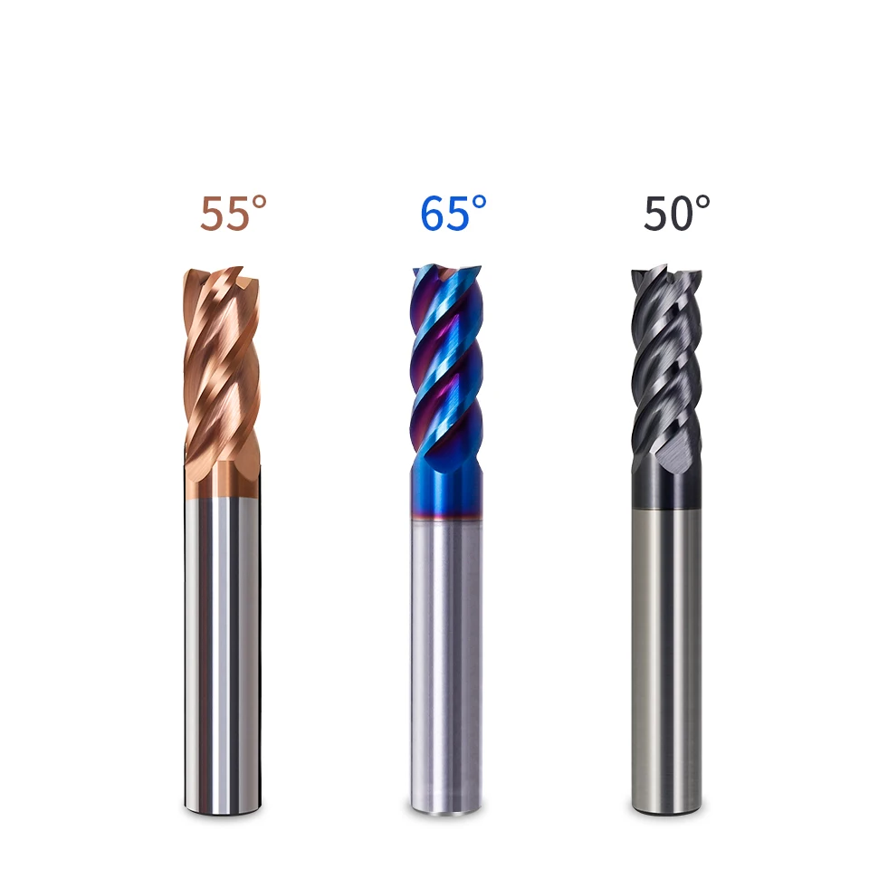 Augusttools HRC55/50/65 4 Flutes End Mills Tungsten Carbide Milling Cutter For Metal Stainless Steel Router Bit Cnc Milling Tool