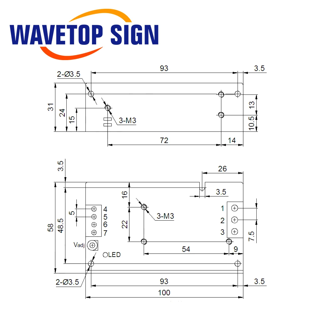 

Блок питания WaveTopSign HF15W-S-5 DC5V 3A 15W для контроллера лазерного маркировочного станка