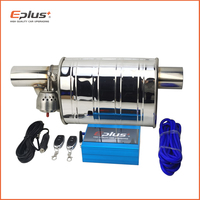 EPLUS Car Exhaust System Vacuum Valve Control Exhaust Pipe Variable Silencer Stainless Universal 51 63 76 Mm Remote Control