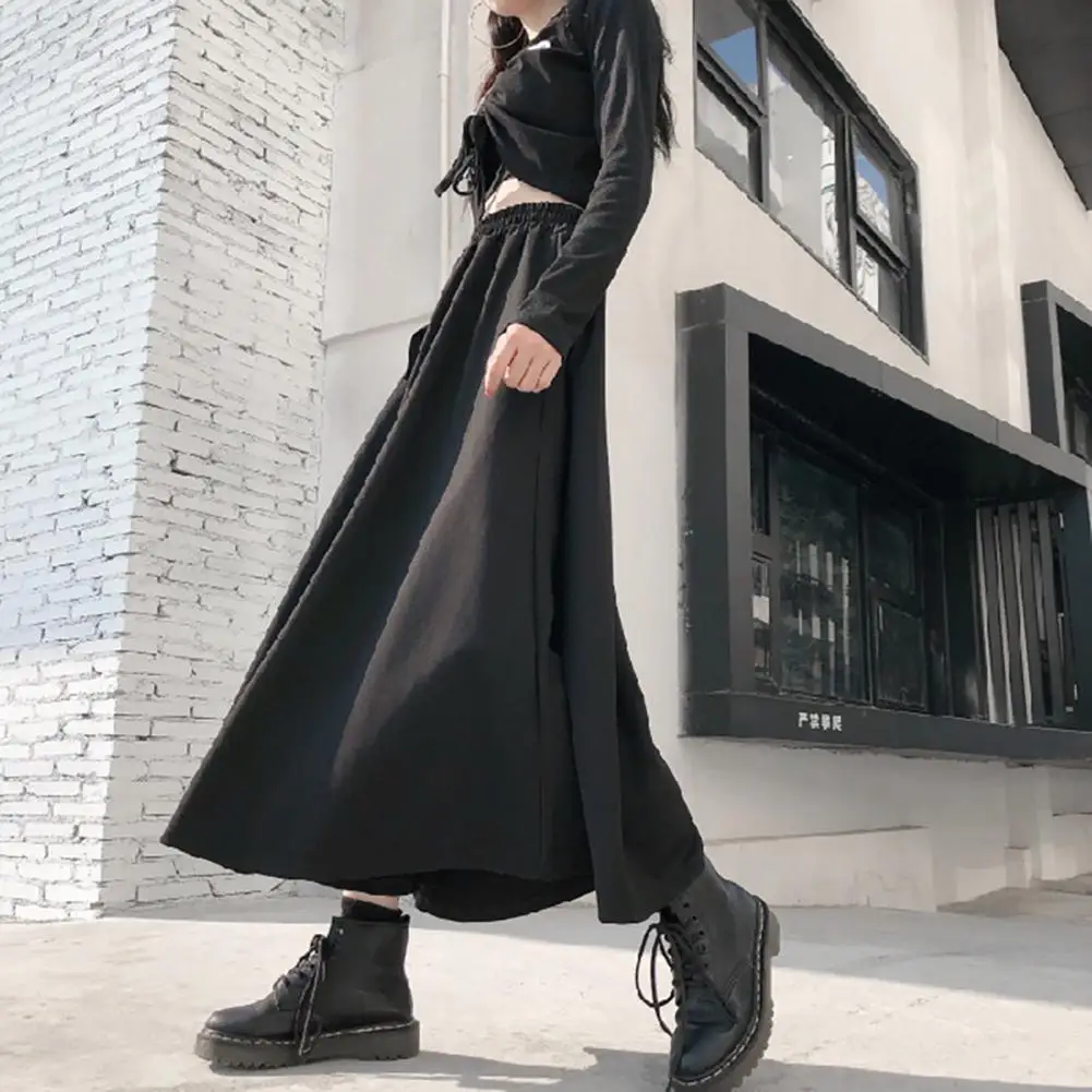 

2021 Spring Summer Punk High Waist Skirt Women E Girl Casual Hanging Buckle Long Maxi Skirt Black female Streetwear