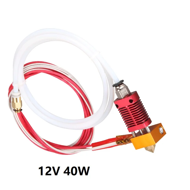 Rampas j-head cr10 hotend extrusora para ender 3 extrusora de alumínio bloco de calor com aquecedor termistor kit final quente impressora 3d parte