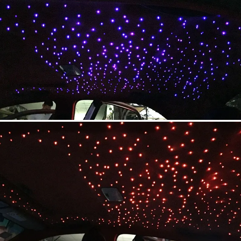 16W Car Starry Sky Ceiling Light Fiber Optics Light Colorful  Star Roof  APP Control Music Sensing  Car Modification Home Decor